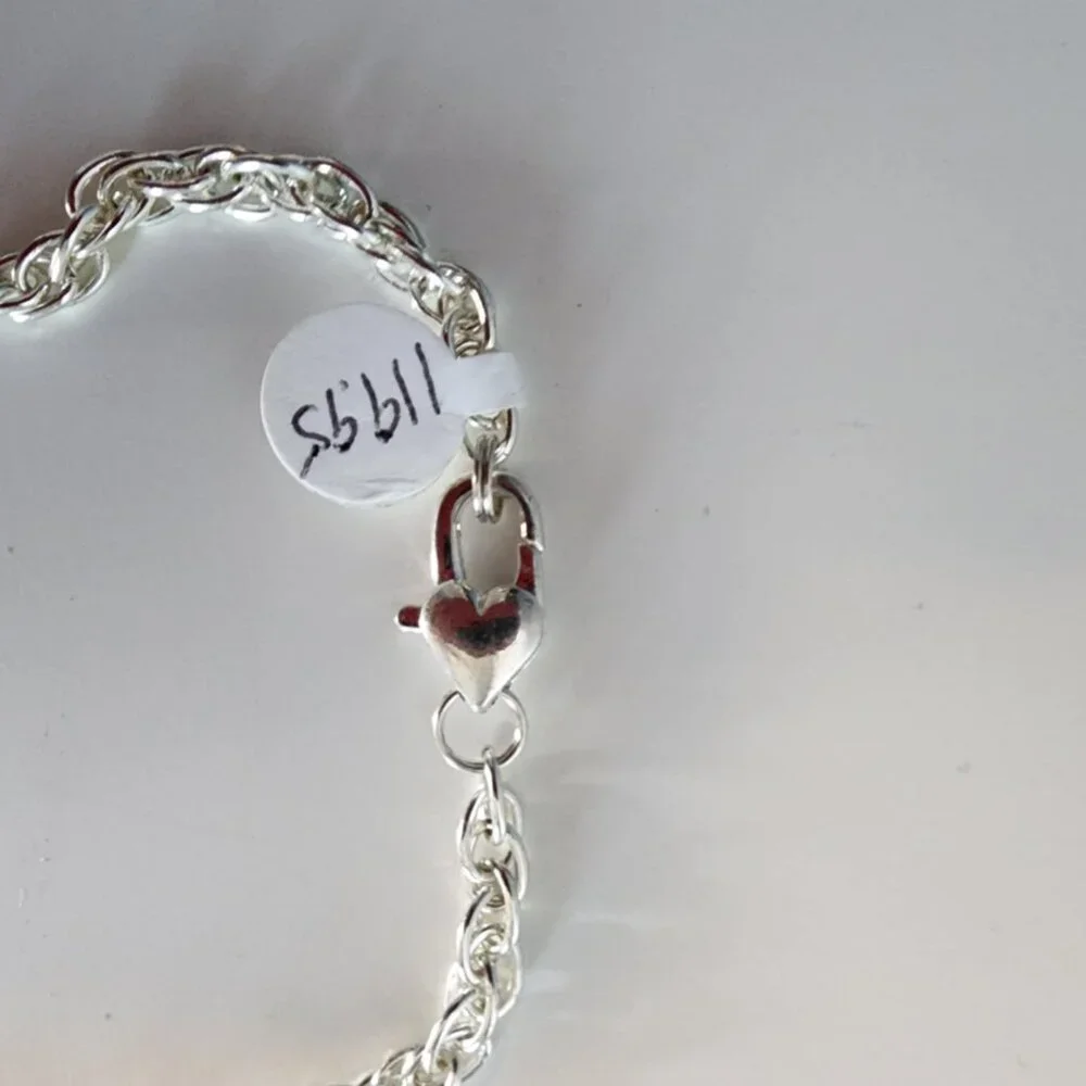 NWT Dark Blue Goldstone & Sterling Silver Necklace - Picture 3 of 7